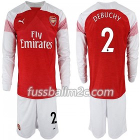 Fußballtrikots Arsenal Hector Bellerin 2 Kinder Heim Trikotsatz 2018-2019 Langarm